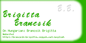 brigitta brancsik business card